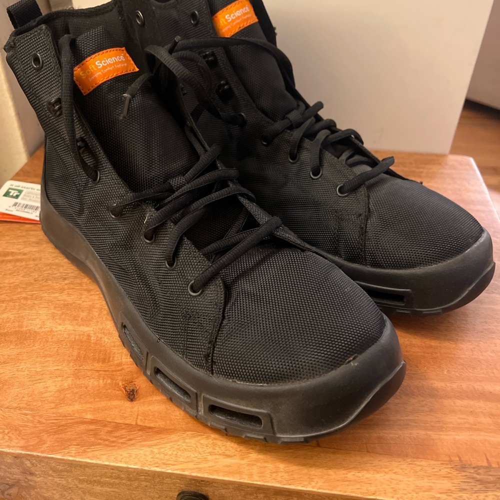 SoftScience Terrain Ultra Black Canvas High Top Shoe’s US Men’s 13